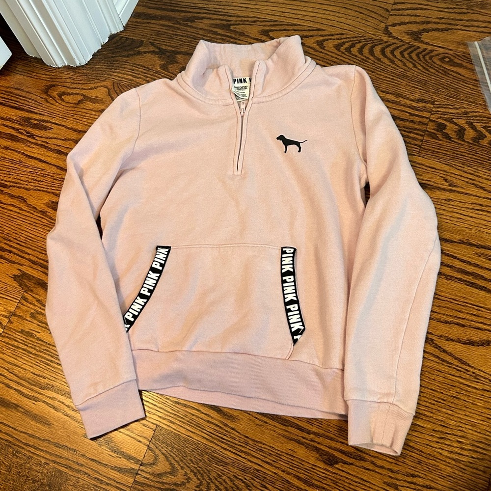 PINK 3 quarter zip crew neck(from PINK)